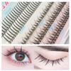 Natural False Eyelashes Wispy Individual Lashes, 3D-C-9-10-11mm Cluster Lashes Pack