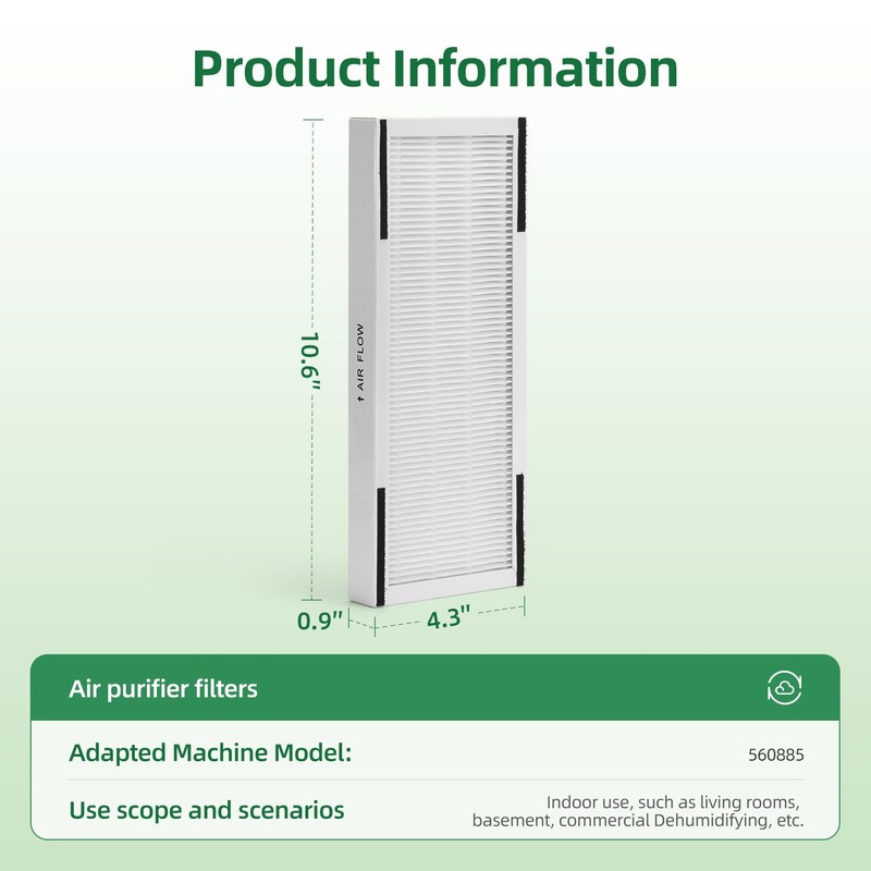 560885 Replacement Filters Compatible with Idylis F AC-38 Series Air