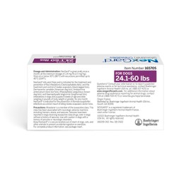 NexGard® (afoxolaner) Flea and Tick Protection for Dogs Oral Soft Beef Flavored Chewables, 24.1 to 60 lbs. (Purple Box) 1 Chew (1 Month Supply)