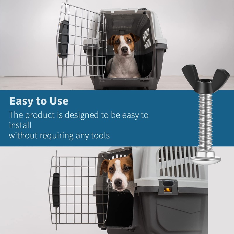 Therwen 20 Set M6 Pet Carrier Fasteners Set Dog Kennel