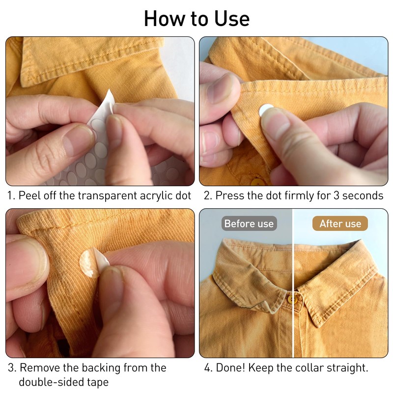 Collar Stays for Men - No Metal, No Magnets, Just