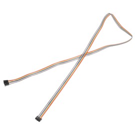sourcing map 1 Pcs IDC Rainbow Wire Flat Ribbon Cable FC-Female to 10P 39.3 Inch Length 2.54mm Pitch Breadboard Jumper Wires for Electronic Projects