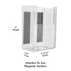 Magna Visual Magnetic Acrylic Pocket Marker Holder, Whiteboard Accessory