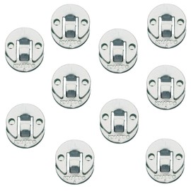 Gedotec Panel Connector, Furniture Connector for Screwing Connecting Fittings Made of Metal, Duo 30 ml, Hanging Connector for Stairs and Cladding and Much More, 10 Pairs - Hanging Fittings for