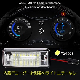 SUBARU / TOYOTA Compatible LED License Lamp License Plate Light 18 LED Super White Genuine Replacement Light Unit Subaru BRZ ZC6 Impreza GJ/GP XV Forester SJ Legacy B4 BM Levogue VM4/VMG FT86 GT86