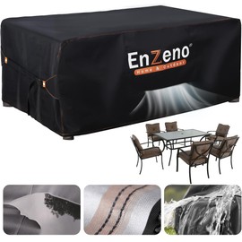 Enzeno Garden Furniture Cover, Waterproof Tarpaulin Garden Furniture, Oxford Fabric Tarpaulin for Garden Furniture, Garden Lounge Cover, Winterproof, 180 x 100 x 74 cm