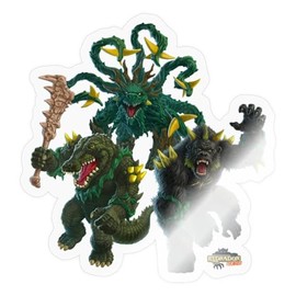 Spreadshirt Schleich® ELDRADOR® CREATURES Jungle Monster Sticker, Max. 10 x 10 cm, 10 x 10 cm, Transparent Glossy