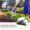 5.4FT Heavy Duty Garden Bow Rake with Stainless Steel Handle,