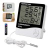 Termómetro Higrómetro Digital Interior Reloj Alarma Htc-2