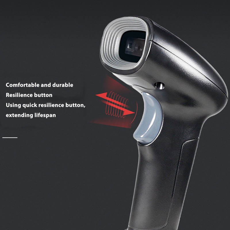 Barcode Scanner USB Wired 2.4G Wireless CMOS 1D 2D QR