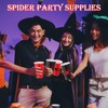 Teenyyou 48 Pcs Spider Cups Spider Party Supplies 16oz Thick