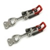 Aoktorkit 2PCS Toggle Clamp, 122mm, Stainless Steel, Red