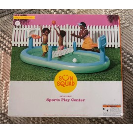 Sun Squad Inflatable Pool Sports Play Center Basketball Volleyball