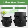 iPower 4-Pack 10 Gallon Strawberry Grow Bags, Vegetables Pots with