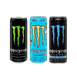Monster 355ml (Green + Mango Loco + Zero Sugar) 8 cans each, 4 cans in total (30098364) / 몬스터 355ml (그린+망고로코+제로슈거) 8캔씩 총 4캔 (30098364)