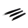 AAProTools Eyebrow Tweezer Set,3 Pcs Premium Stainless Steel Eyebrow Tweezers