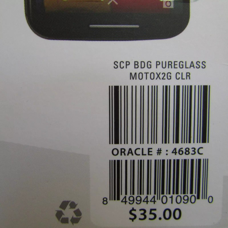 Bodyguardz Pure Tempered Glass Screen Protector Moto X 2nd Gen-Brand