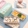 Bento Box,lunchbox mit fächern,Bento Box für Erwachsene Kinder,3Schicht Brotdose 900ml