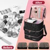 SIYNPAV Nail Polish Organizer Bag Holds 126 Bottles (15ml/0.5fl.oz)& Nail
