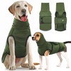 IDOMIK Dog Anxiety Calming Hoodie, Breathable Dog Jacket Vest for