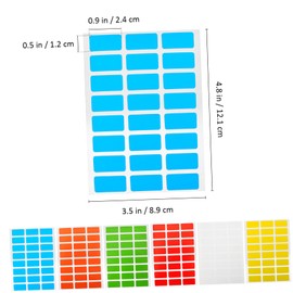 Operitacx 6packungen Farbkodierte Etiketten Abziehbare Sticker Für Organisation Und Beschriftung Büro Schule Und Zuhause Für Vorratsdosen Und Aufbewahrungssysteme