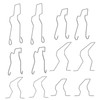 12PCS Headlight Bulb Retaining Spring Clips for H1 H3 H4