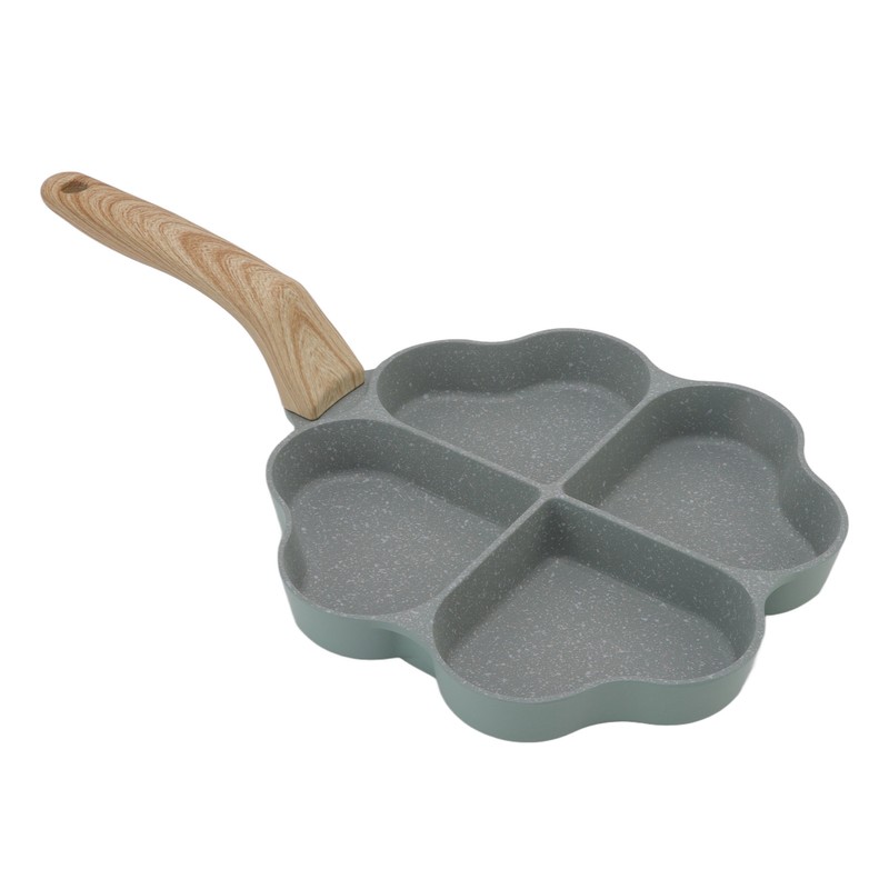 Egg Frying Pan Nonstick Heart Shaped 4 Cup Uniform Heating