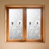 Privacy Window Film Stained Glass Window Cling Dandelion Decorative