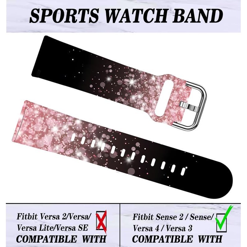 LNZLKING Sport Band Compatible with Versa 4/3, Sense 2 -
