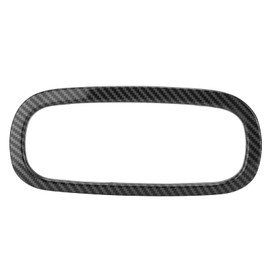 KIMISS Air Conditioning Button Placket, Carbon Fibre Style CD Panel Air Conditioning Button Cover Trims, Push Button, Black, Manual for Smart Fortwo/Forfour 453 2015-2021