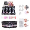 Obp Kit Polygel Color 15ml Nail+100 Tips Dual+5 Pinzas