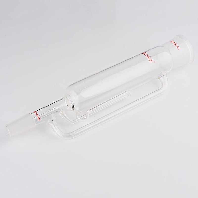 stonylab Borosilicate Glass Soxhlet Extractor,45/40 Top Joint 24/40 Bottom Joint,