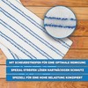 2 x Microfibre Mop Covers with Abrasive Strips - Professional