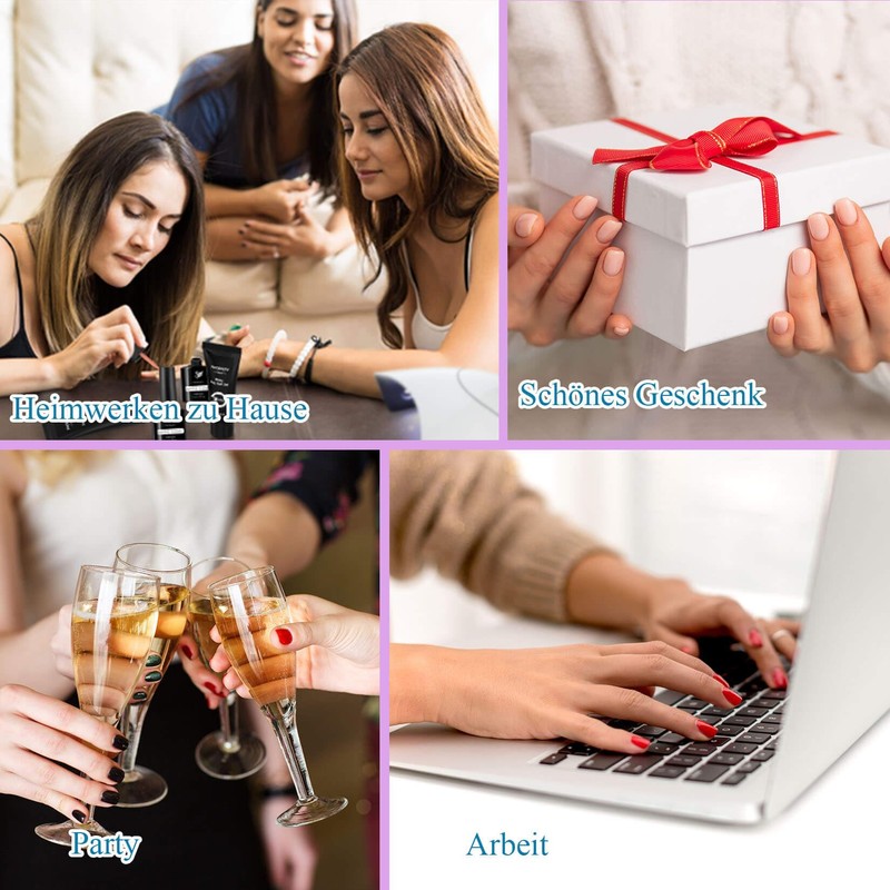 Phoenixy Poly Nail Starter Set 6 Colours Poly Nail Extension