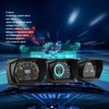 Black Vehicle HUD Display Multifunction OBD HUD Gauge 9 Alarm