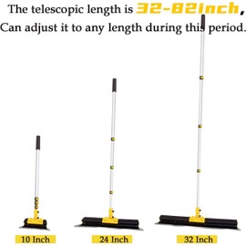 Zozen Drywall Skimming Blade Set with Portable Case, All Body made of Aluminum Alloy, 10"+24"+32" Skimming Blade + Adjustable Extension Handle + Adjustable Angle Holder