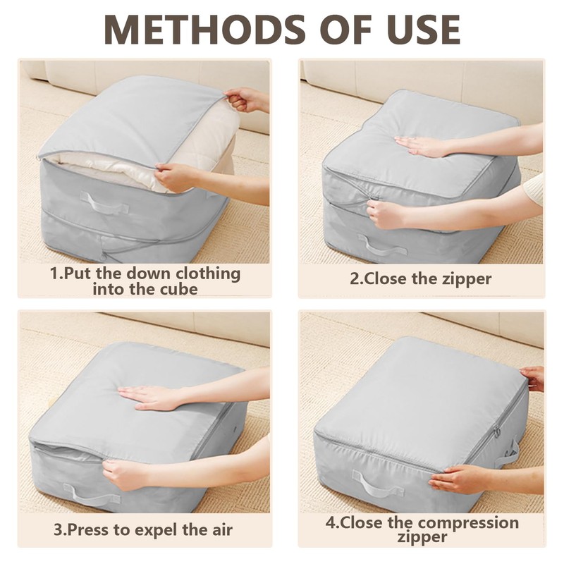 Ultra Space Saving Self-Compression Organizer, Space Saving Bags, Compression Storage