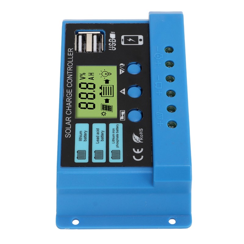 Solar Charge Controller 12V 24V Battery Solar Panel Charging Regulator