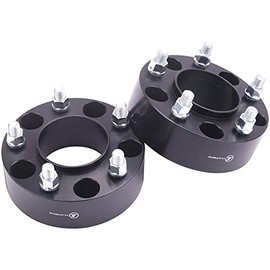 VLAOSCHI Black Forged 5x4.5 Hubcentric Wheel Spacers 2 Inch with 14x1.5 Studs 70.5mm Hub Bore, 5 Lug Wheel Spacer 5x114.3 Compatible with Mustang 2015-2024 | Explorer 2020-2024 - Pack of 2