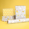 LDGOOAEL Mini Short Wrapping Paper Roll - Reversible Design (17"