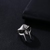 Flongo - Classic Men's Ring Helmet Rings with Spartan Mask