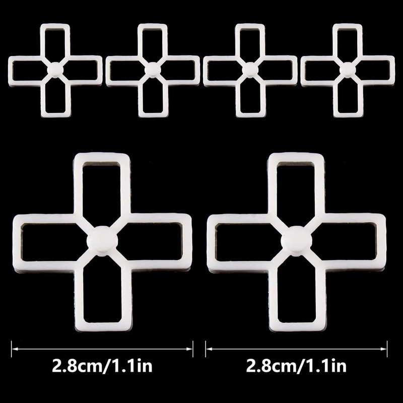 200pcs 10mm Tile Spacers, Brick Spacers is Cross Shaped Plastic,