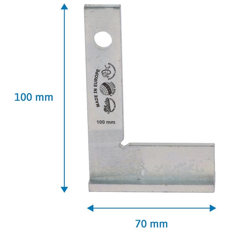 Dönges Steel Square with Stop, Side Length 100 x 70