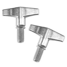 Musiin Drum Set Hardware Protective Parts, 5.7mm cymbal Holder Wing nut Screw Replacement kit, zinc Alloy Repair Tool Percussion Instrument Accessories for Drummers (Two-Pack)