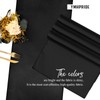 YMHPRIDE 10 Pack Black Table Runner Satin Table Runner, 12x72
