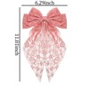Large Bow Hair Clips Pink Hair Ribbon Bows Barrettes Bowknot