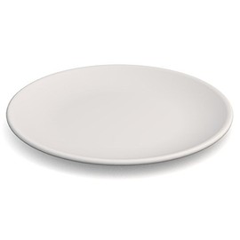 Ornamin Plate flat Ø 23 cm White Melamine (Model 414) / camping plate, breakfast plate, dinner plate