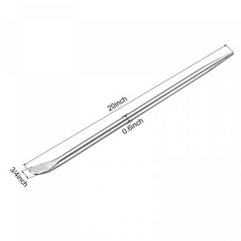 uxcell 20" Aligning Pry Bar Round Crowbar Sleever Bar for Prying and Aligning, 0.6" Rod Diameter