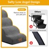 Dog Stairs for Small Dogs, Wide Pet Step with Removable