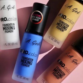 Kit Base De Maquillaje Liquido La Girl Pro Color Matte 30 Ml Tono Tonos
